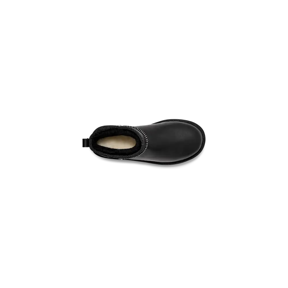 Botte en cuir Classic Ultra Mini Leather Regenerate Black vue 5