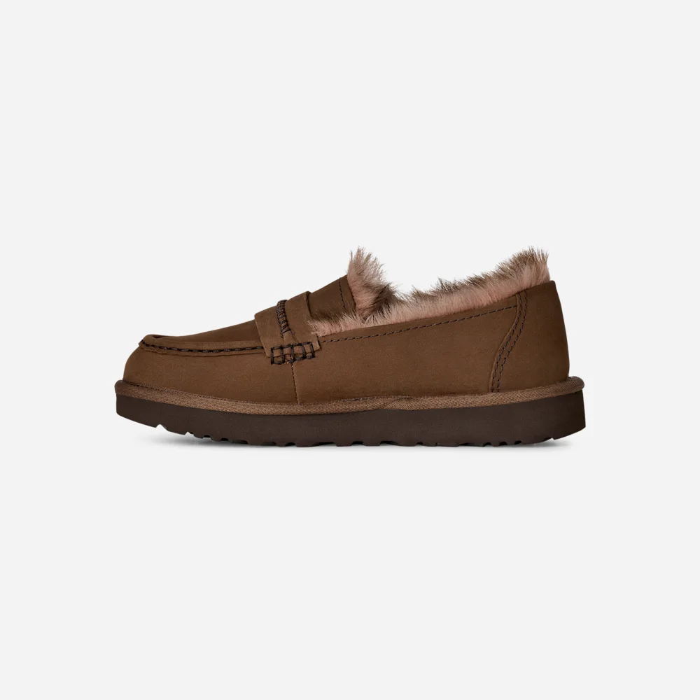 Mocassin Ellis en nubuck Dark Chestnut vue 3