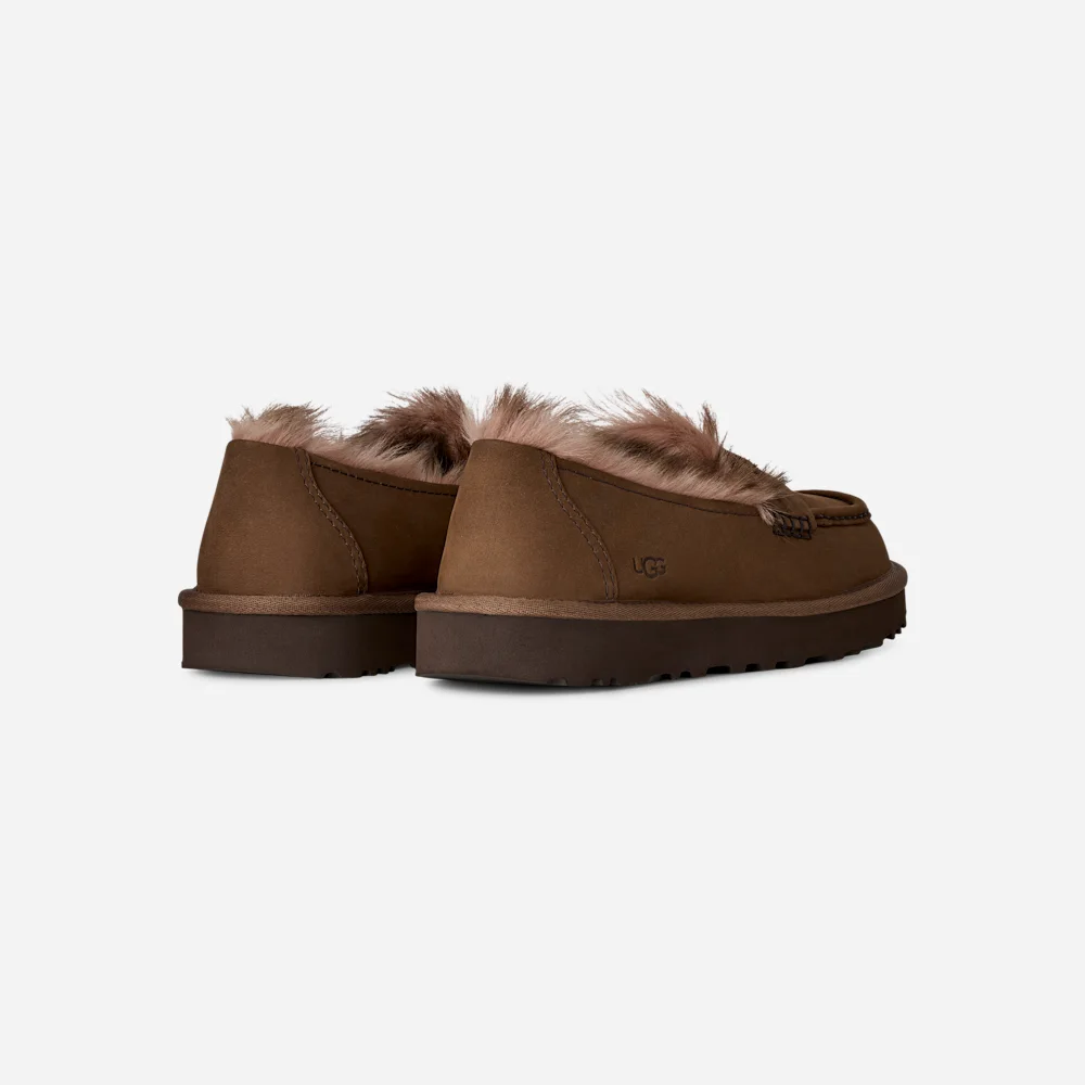 Mocassin Ellis en nubuck Dark Chestnut vue 4
