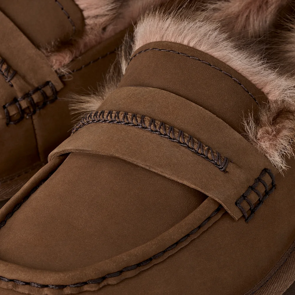 Mocassin Ellis en nubuck Dark Chestnut vue 5